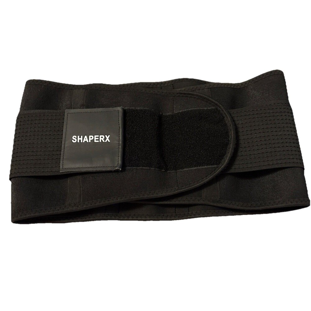Shaperx Size 2XL Black Waist Trainer Corset Back Support 47” X 10”
